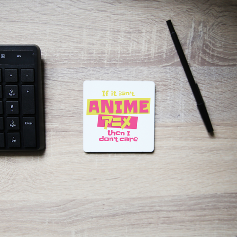 Anime fan quote coaster drink mat Set of 2