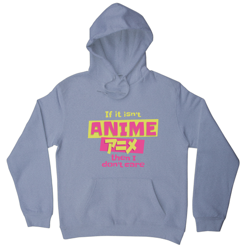 Anime fan quote hoodie Grey