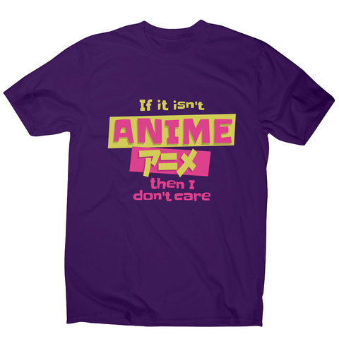 Anime fan quote men's t-shirt Purple