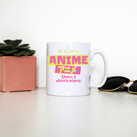 Anime fan quote mug coffee tea cup White