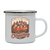 Anime girl with ramen bowl enamel camping mug White