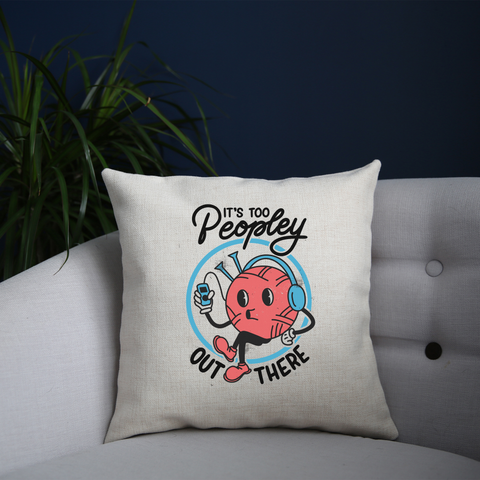 Antisocial yarn ball knitting cushion 40x40cm Cover +Inner