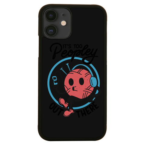 Antisocial yarn ball knitting iPhone case iPhone 12 Mini