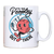 Antisocial yarn ball knitting mug coffee tea cup White