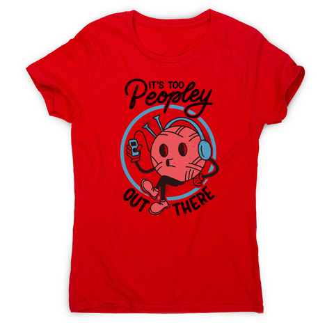 Antisocial yarn ball knitting women's t-shirt Red