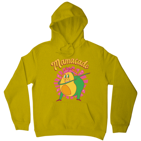 Avocado mom dabbing hoodie Yellow