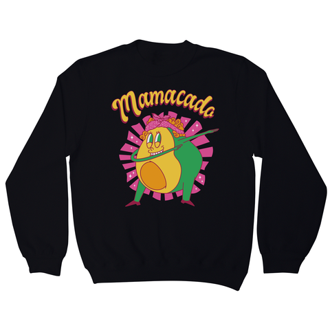 Avocado mom dabbing sweatshirt Black