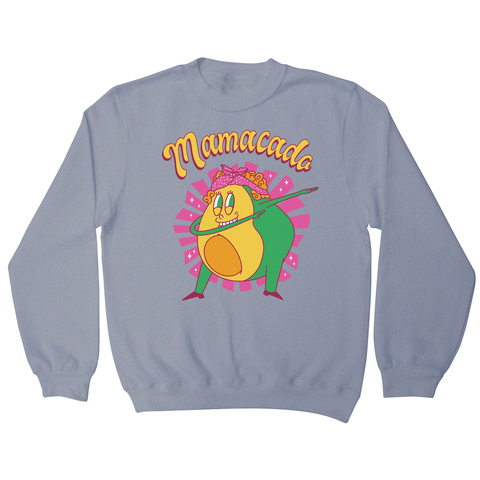 Avocado mom dabbing sweatshirt Grey