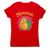 Avocado mom dabbing women's t-shirt Red