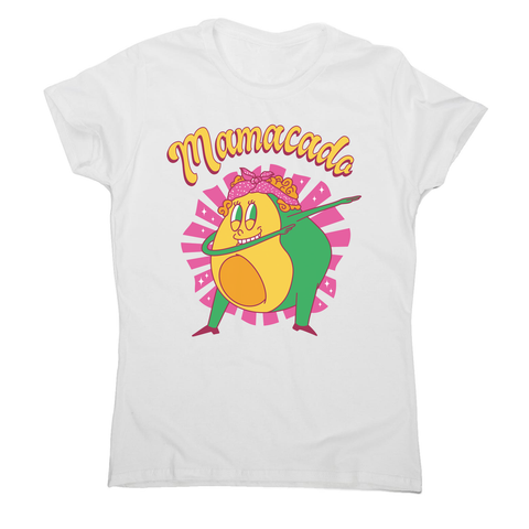Avocado mom dabbing women's t-shirt White