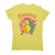 Avocado mom dabbing women's t-shirt Yellow