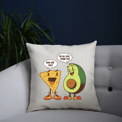 Avocado nacho cushion 40x40cm Cover +Inner
