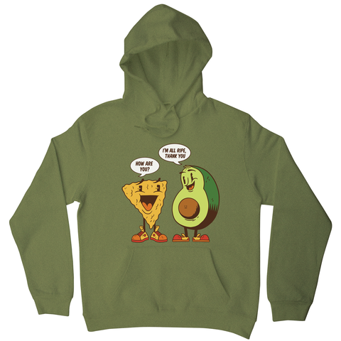 Avocado nacho hoodie Olive Green