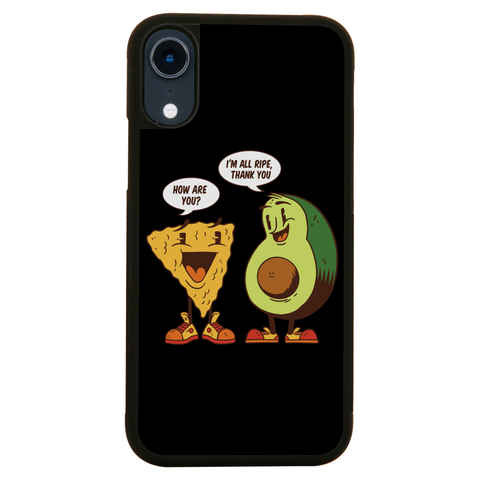 Avocado nacho iPhone case iPhone XR