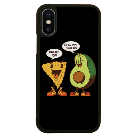 Avocado nacho iPhone case iPhone XS