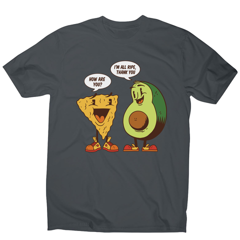 Avocado nacho men's t-shirt Charcoal