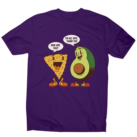 Avocado nacho men's t-shirt Purple
