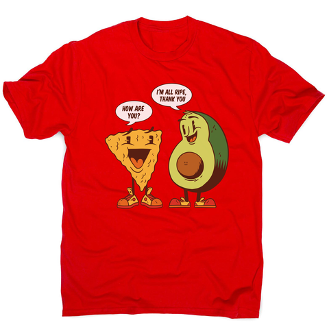 Avocado nacho men's t-shirt Red