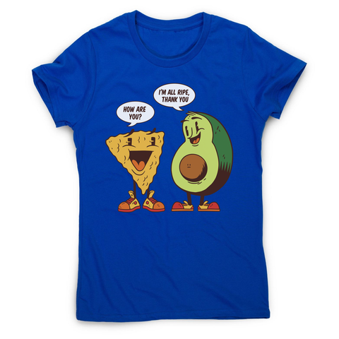 Avocado nacho women's t-shirt Blue