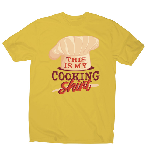 Awesome cooking men's t-shirt Yellow