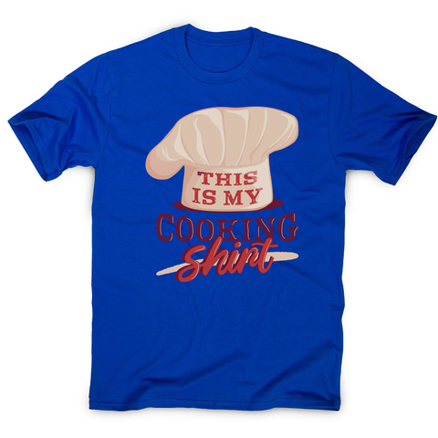 Awesome cooking shirt men's t-shirt Blue