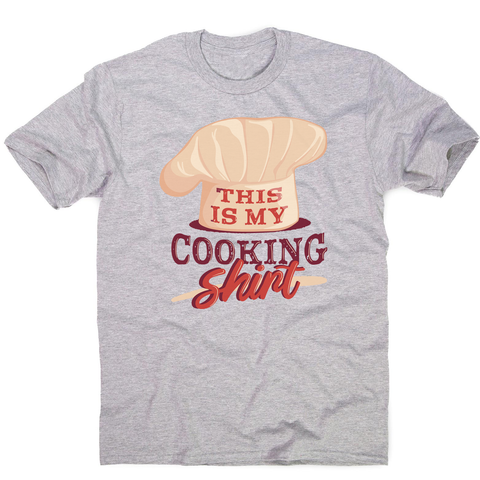Awesome cooking shirt men's t-shirt Grey