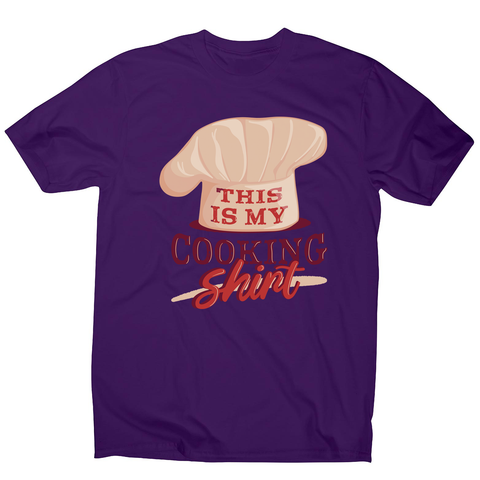 Awesome cooking shirt men's t-shirt Purple
