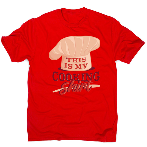 Awesome cooking shirt men's t-shirt Red