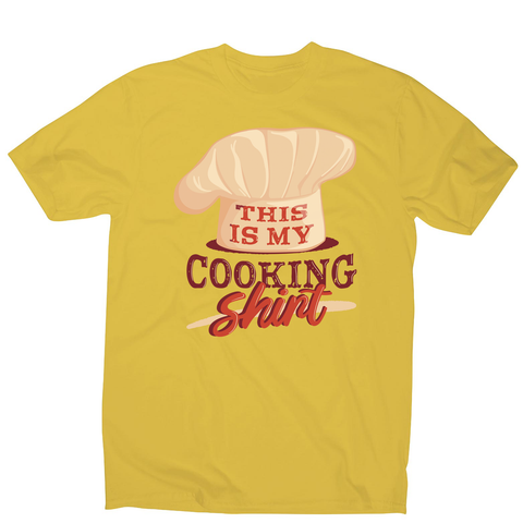Awesome cooking shirt men's t-shirt Yellow
