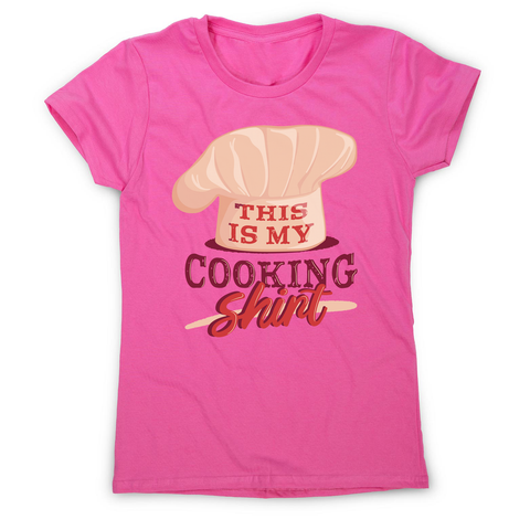 Awesome cooking women's t-shirt Pink