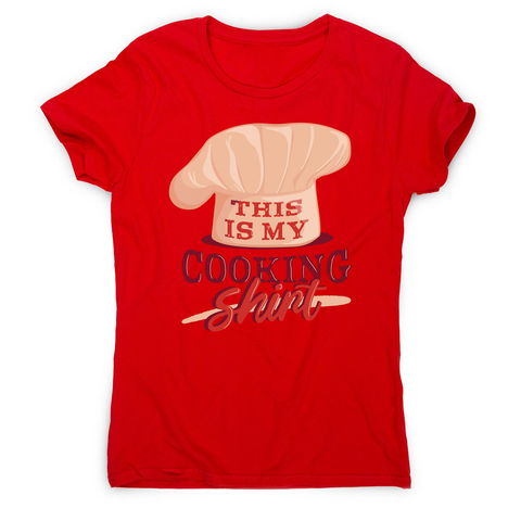 Awesome cooking women's t-shirt Red