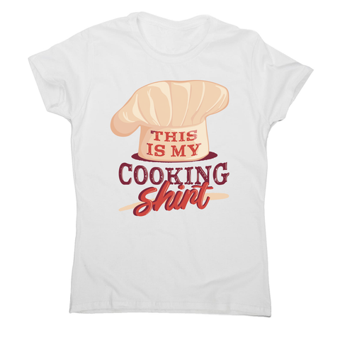 Awesome cooking women's t-shirt White