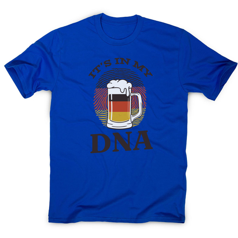Beer german dna men's t-shirt Blue