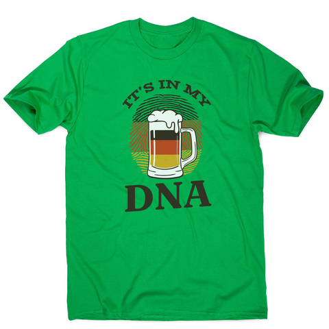 Beer german dna men's t-shirt Green