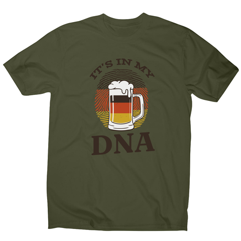 Beer german dna men's t-shirt Military Green