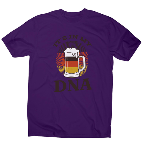 Beer german dna men's t-shirt Purple