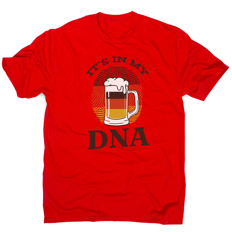 Beer german dna men's t-shirt Red
