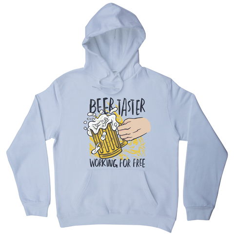 Beer taster hoodie White
