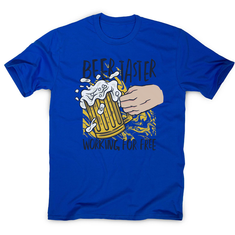 Beer taster men's t-shirt Blue