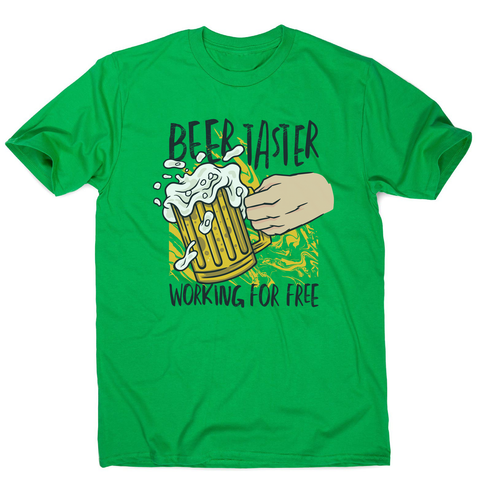 Beer taster men's t-shirt Green