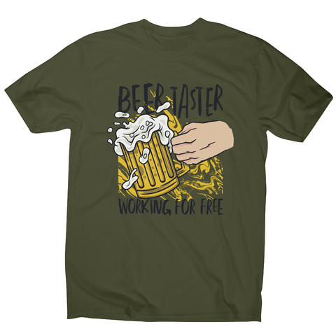 Beer taster men's t-shirt Military Green