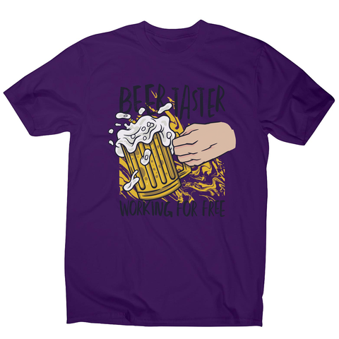 Beer taster men's t-shirt Purple