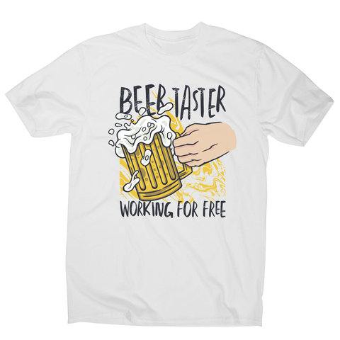 Beer taster men's t-shirt White