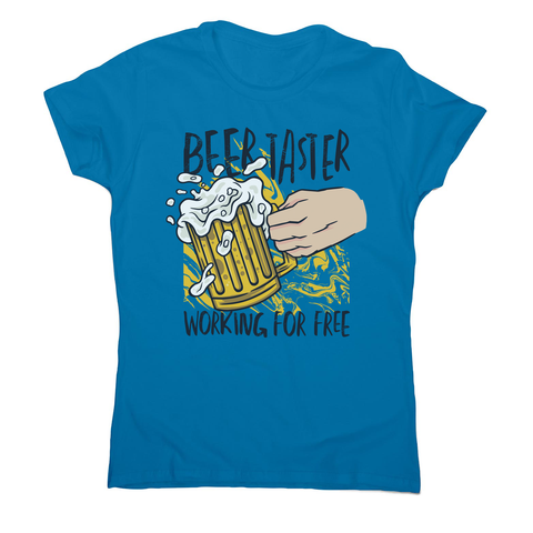 Beer taster women's t-shirt Sapphire