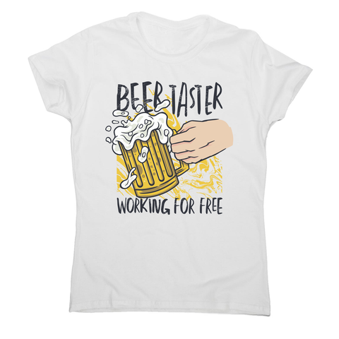 Beer taster women's t-shirt White