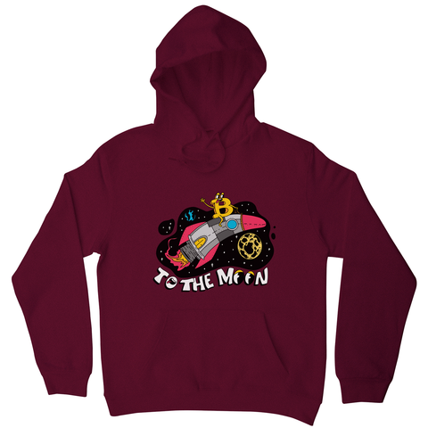 Bitcoin rocker hoodie Burgundy