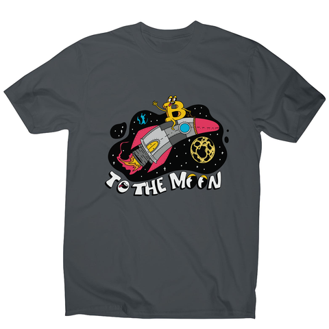 Bitcoin rocker men's t-shirt Charcoal