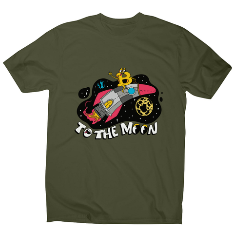 Bitcoin rocker men's t-shirt Military Green
