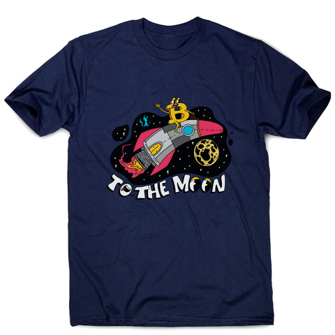 Bitcoin rocker men's t-shirt Navy
