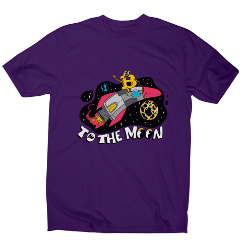 Bitcoin rocker men's t-shirt Purple